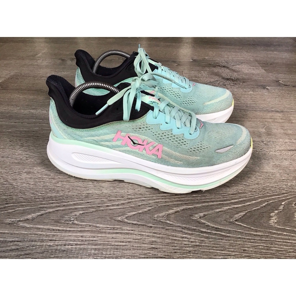 Hoka One One Bondi 9 Women's 11 D WIDE Running Shoes Sneakers 1162014 BTF